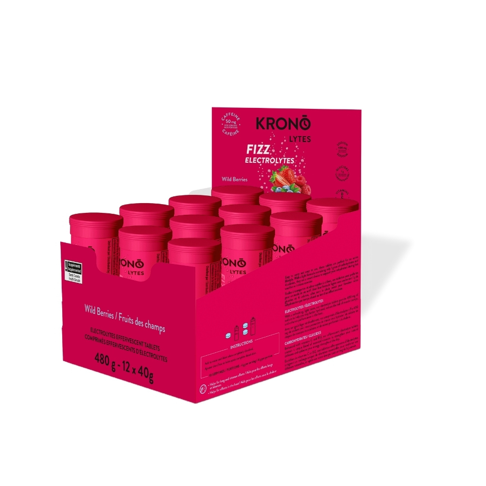 Image KRONO Effervescent Tablets electrolytes WILDBERRIES W/CAFFEINE